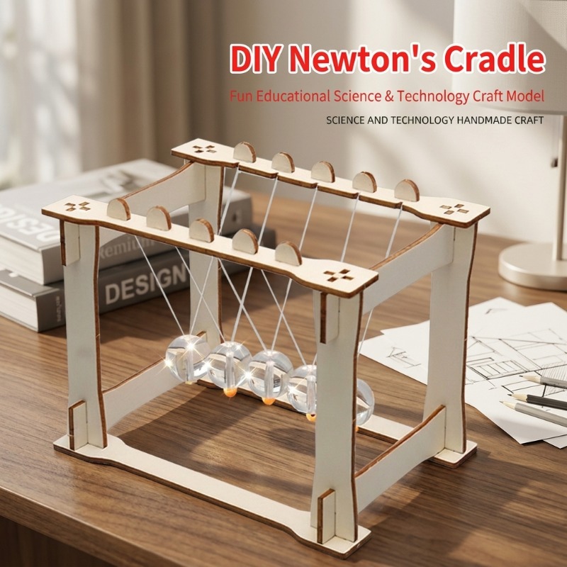 Science And Invention - Newton's Cradle Physics Demo Desk Decor