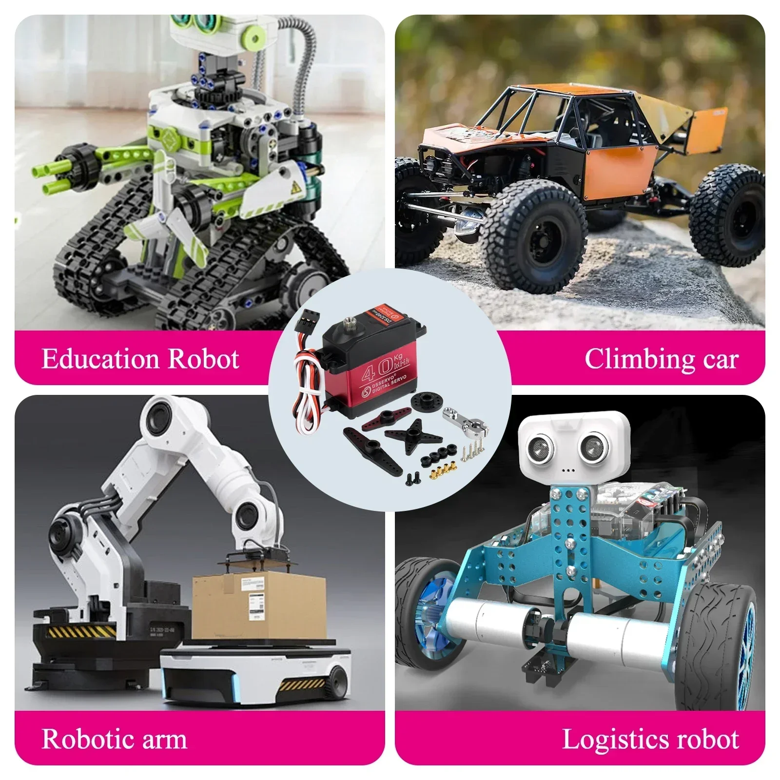 Digital Servo 40KG 180/270 Deg - Robot Arm Motor recensie en prijs