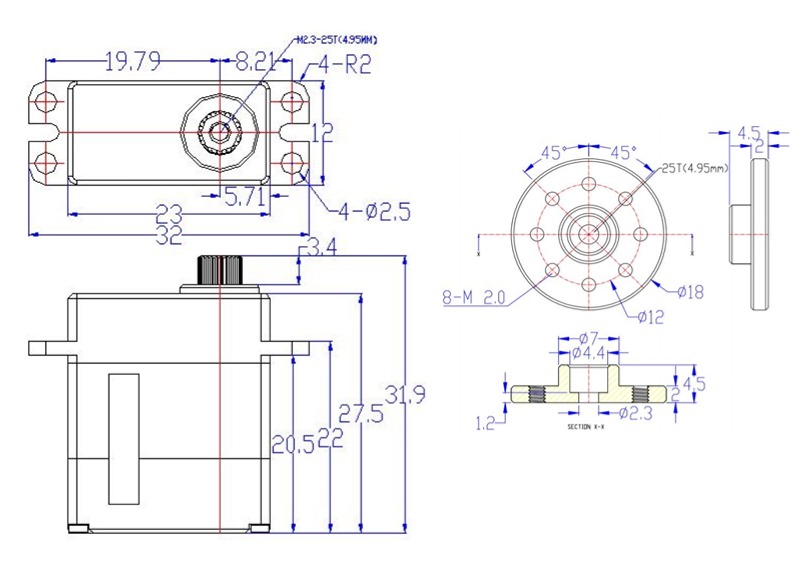 Feetech HLS3606M Constant Forc - Robot Arm Motor recensie en prijs