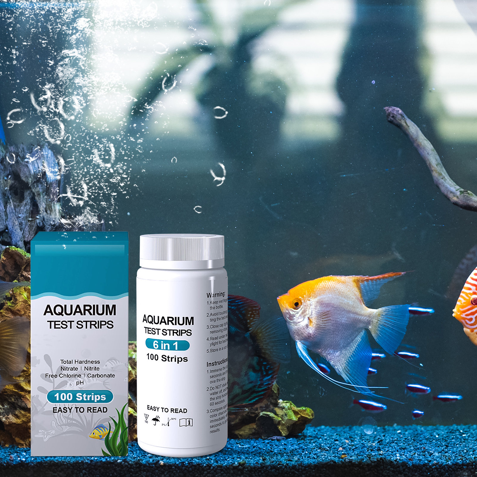 100pcs 6-in-1 Water Quality Te - Water Testing Kit recensie en prijs