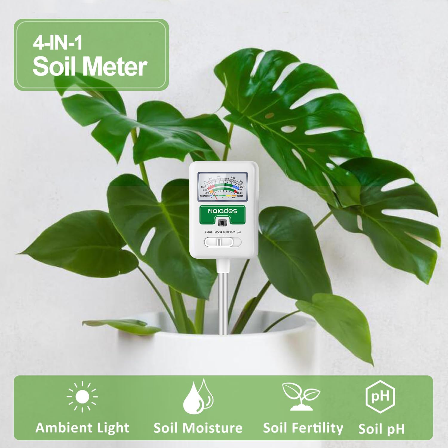 Soil Moisture Meter for Plants - Water Testing Kit recensie en prijs