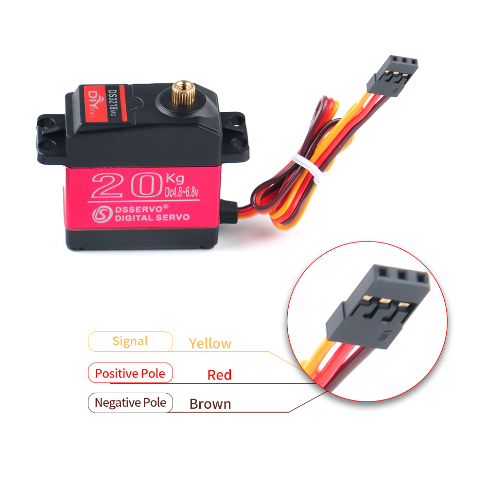 20KG Digital DS3218 Servo 180° - Robot Arm Motor recensie en prijs