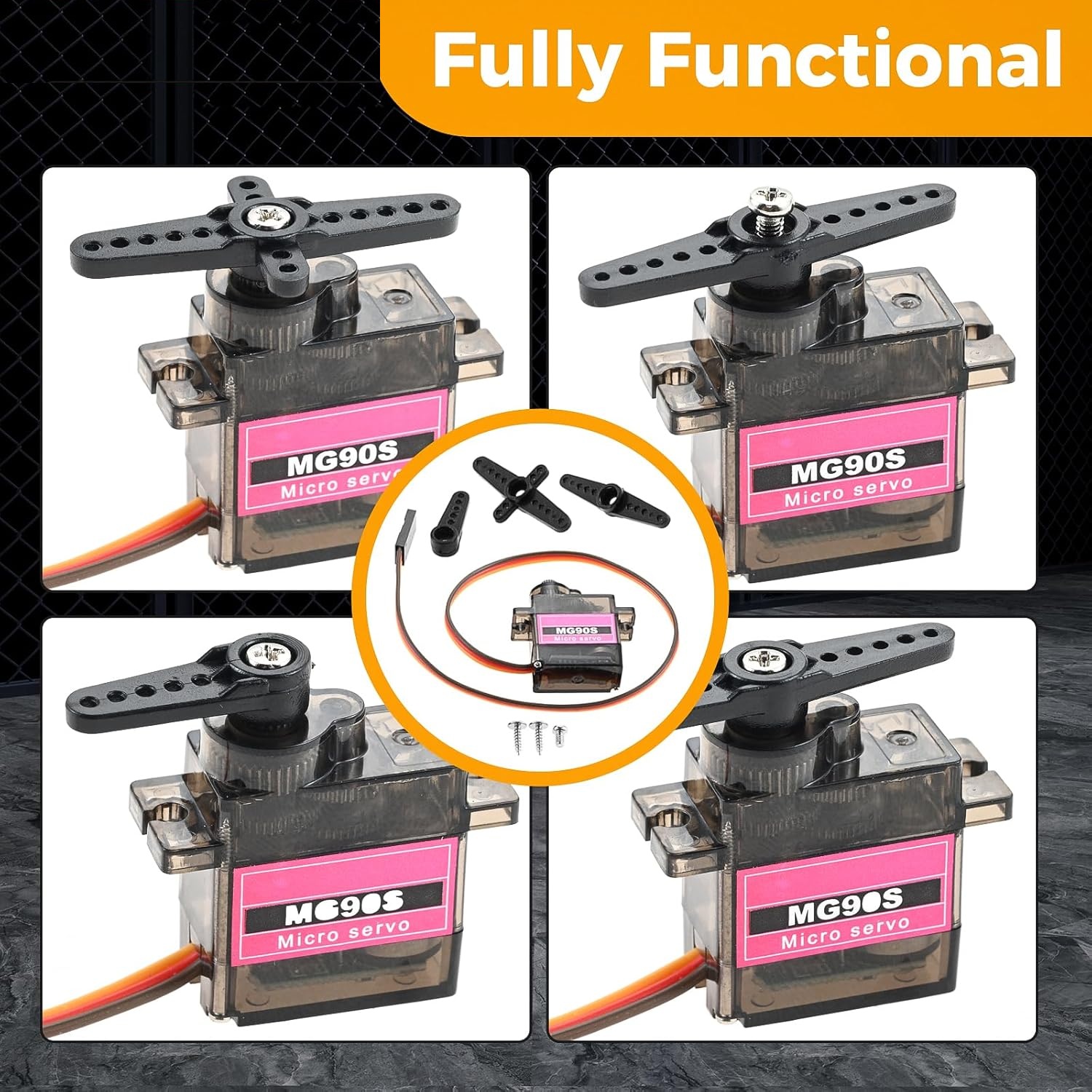 4pcs Micro Servo Metal Gear 90 - Robot Arm Motor recensie en prijs